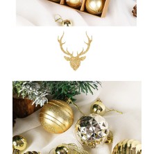 Lancy Noel Topu Takım Elbise Noel Ağacı Boyalı Top Kolye Hediye Kutusu (Yurt Dışından)