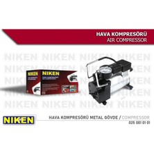 Niken Araç Oto Hava Kompresörü Metal Gövde 12V 150 PSI