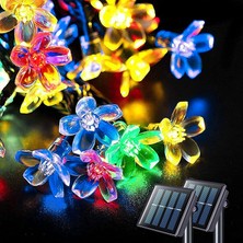 Miletus Güneş Enerjili LED Bahçe Aydınlatması 5m Renkli Kiraz(Rgb)  Solar LED Lamba Güneş Enerjili LED Lamba