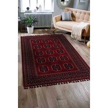 Naar Afgan Desenli 01 Kırmızı 160X230 Kilim