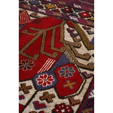 Naar Afgan Berceste Kırmızı El Dokuma Kilim 89X141 ~ 1.25 M2