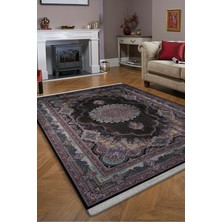 Naar Kumkapı Lux 8051B Siyah / Siyah 200X300 Halı ~ 6 M2