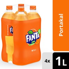 Fanta Portakal Aromalı Gazoz Pet 4X1 L