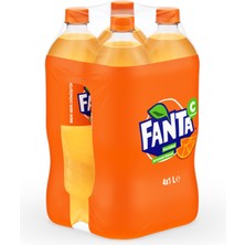 Fanta Portakal Aromalı Gazoz Pet 4X1 L