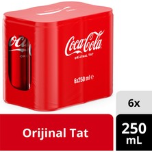 Coca-Cola Orijinal Tat Kutu 6X250 ML