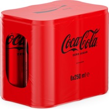 Coca-Cola Şekersiz Kutu 6X250 ML