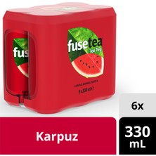 Fuse Tea Soğuk Çay Karpuz Aromalı İçecek Kutu 6X330 ML
