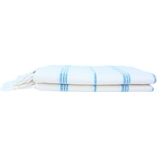 Hazal Natural Fitilli Desenli Peştemal %100 Pamuk