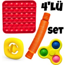 HYD Pop It Push Bubble Fidget Set Popit Pop Tubes Sensory Fidget Popit Snapperz Stres Çarkı Pop Tubes