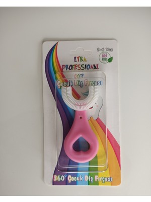 Lyra Professional U Diş Fırçası - U Bebek Diş Fırçası - U Çocuk Diş Fırçası - Pembe Renk