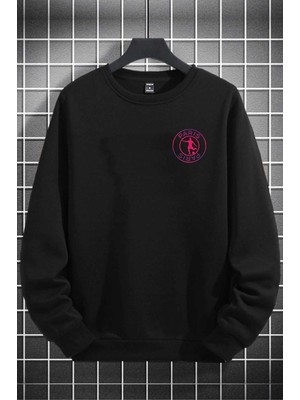 New Cabin Yeni Sezon Paris Sırt Detaylı Pamuklu Kışlık Sıfır Yaka Sweatshirt