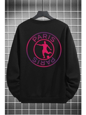 New Cabin Yeni Sezon Paris Sırt Detaylı Pamuklu Kışlık Sıfır Yaka Sweatshirt