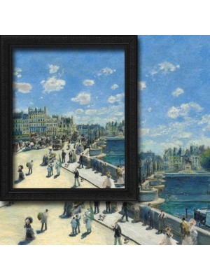 Cipcici Auguste Renoir Pont Neuf 2 Kanat Fon Perde