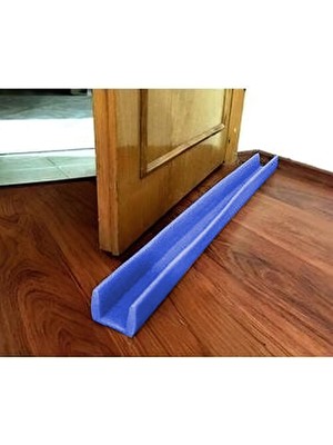 YGT Ambalaj U40 Mavi 100 cm 5 Adet Kapı Altı Izolasyon Süngeri Kapı Altı U Köşebent Koruyucu