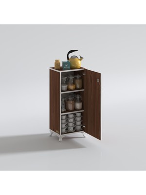 Kenzlife mutfak dolabı zehra 088*050*032 cvz kilitli ayaklı banyo evrak ofis kitaplık ayakkabılık kiler