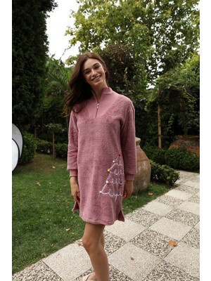 Marah Pajamas & Home Wear 3117 Pembe- Marah Elbise