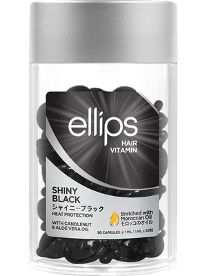 Ellips Işıltı Veren Saç Vitamini 50 Kapsül Koyu Kahve ve Siyah Saçlar İçin Tasarlanmıştır