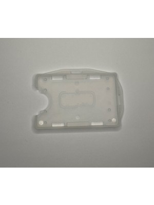 Stormistoretr Şeffaf Çift Hazneli Yaka Kartı Kılıfı 86 x 54 mm 2 Adet Kart Kapasitesi ile Koruyucu