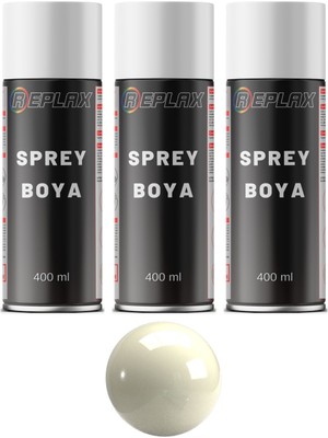 Replax 3 Adet Ral 1013 Kırık Beyaz Sprey Boya 400 ml