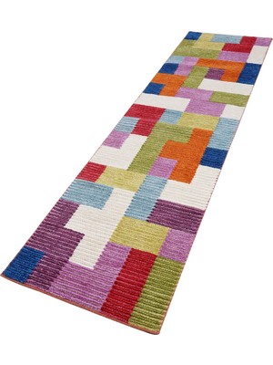 Naar Nepal 3649 Renkli 80X300 El Dokuma Kilim ~ 2.4 M2