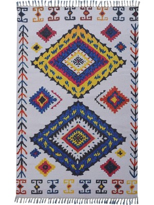 Naar Soho Kilim 11 Beyaz / Renkli 120X180 ~ 2.16 M2