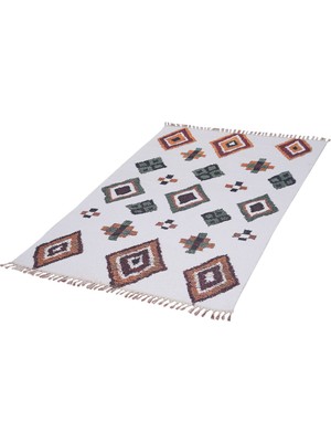 Naar Soho Kilim 10 Beyaz / Renkli 120X180 ~ 2.16 M2