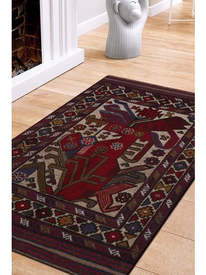 Naar Afgan Berceste Kırmızı El Dokuma Kilim 89X141 ~ 1.25 M2