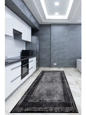 Naar Elite 0858B Siyah 80X150 Yolluk Halı ~ 1.2 M2