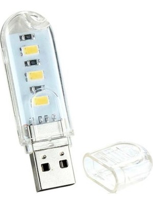 Sanec Taşınabilir Mini USB LED Lamba 3 LED 5730 Smd Kamp Stick LED