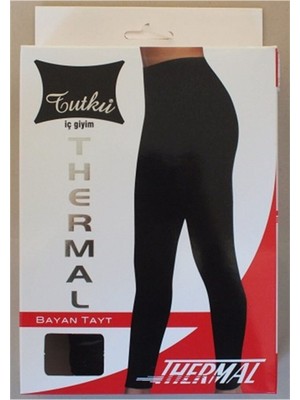 Tutku Kadın Siyah Termal Tayt Konforlu Kumaş Özellikleri ile Günlük Kullanım İçin İdeal