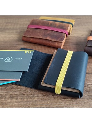 Sumerian Wallet Deri Kartlık, Ön Cep Cüzdanı Minimalist Görünüm