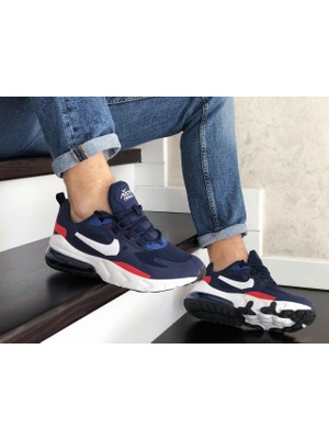 Nike Air Max 270 React Lacivert Kırmızı Erkek Spor Ayakkabı 6174-004