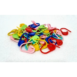 Ilmek Iğnesi Örgü Iğnesi Ilmek Sabitleyici Ip Tutucu Plastik Çengel Iğne 50LI Pk Örgü Iğnesi