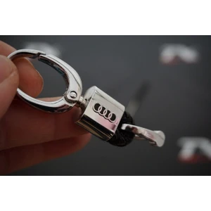 DK Tuning Audi Logo Stil Hasır Desen Anahtarlık K