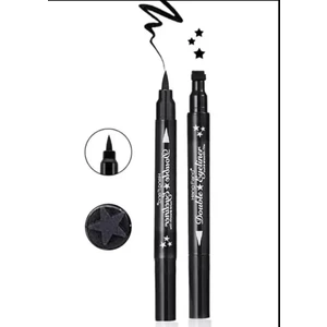 Mew Form Life Çift Kafa Eyeliner Damga Siyah Kalem Yıldız Damga Sıvı Şu Geçirmez Eyeliner
