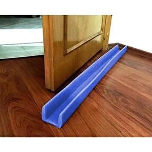 YGT Ambalaj U40 Mavi 100 cm 6 Adet Kapı Altı Izolasyon Süngeri Kapı Altı U Köşebent Koruyucu