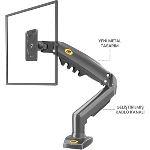 North Bayou Nb F80 Amortisörlü 17-27'' Masa Üstü Monitör Tutucu