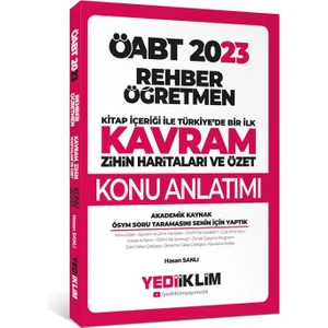 Yediiklim Yayınları ÖABT 2023 Rehber Öğretmen Kavram Haritalarıyla Konu Anlatımı