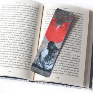 Kitap ayracı, kalp  2 adet