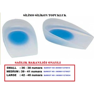 Tam Ortopedik Anatomik Silikon Ayakkabı Topukluk Tabanlık Small 36- 38 Numara