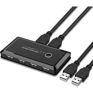4685 USB 4 Port Hub 2 Kasa Pc Bilgisayar Kvm Switch Splitter Çoklayıcı