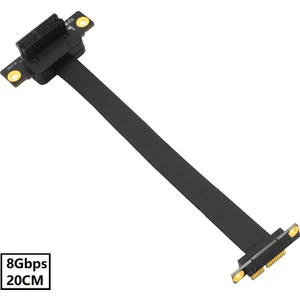 5087 Pcı-E Express 1x Dişi Erkek Riser Yükseltici Uzatma Güç Kablosu 20CM