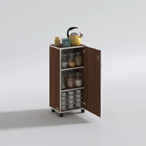 Kenzlife mutfak dolabı zehra 108*030*032 cvz kilitli tekerlekli banyo evrak ofis kitaplık ayakkabılık kiler