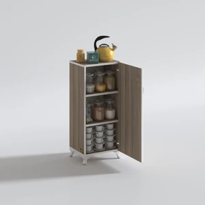 Kenzlife mutfak dolabı zehra 088*030*032 crd kilitli ayaklı banyo evrak ofis kitaplık ayakkabılık kiler