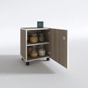 Kenzlife mutfak dolabı zehra 048*030*032 crd kilitli tekerlekli banyo evrak ofis kitaplık ayakkabılık kiler