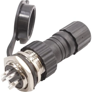 Gx-16 5-Pin Su Geçirmez Mike Konnektör - Panel Tipi