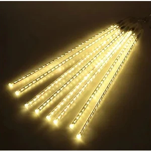 Hazar Led 8 Tüp Gün Işığı Meteor Led Işık Yağmur Işıkları Eklenebilir IP65 Dış Mekan Dekoratif Yılbaşı Süsü