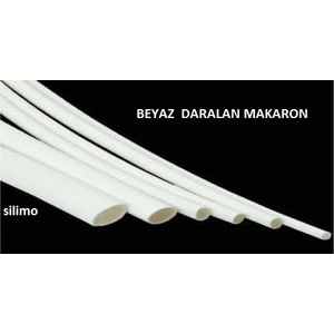 1 Metre Beyaz Daralan Makaron 6.4 mm Kablo Yalıtım Isıyla Iphone Şarj Aleti Uyumlu Hortumu