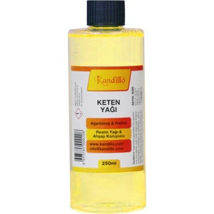 Ağartılmış Keten Yağı 250 Ml. Rafine Resim Yağı