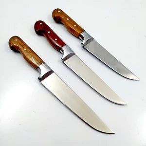 3 Lü Bıçak Seti Mutfakbıçağı Salata Bıçağı Et Bıçağı Sebze Bıçağı Hediyelik Bıçak Paslanmaz Bıçaklar